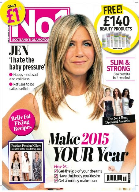 Jennifer Aniston - No.1 Magazine Cover [United Kingdom] (24 December 2014)