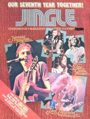 Led Zeppelin, Jingle Magazine October 1977 Cover Photo - Philippines