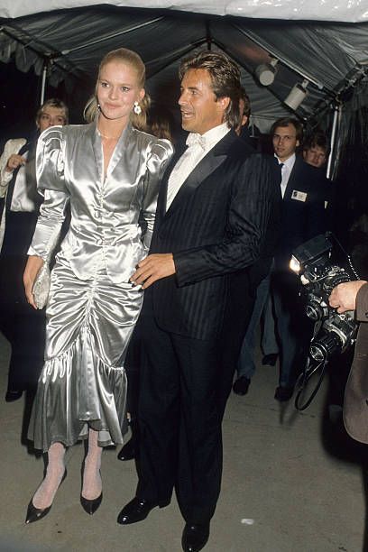 Claire Yarlett and Don Johnson