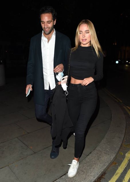 Kimberley Garner – Night out – Seen leaving the Connaught hotel ...