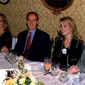 Claudia Schiffer and Prince Albert II