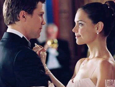Marc Blucas and Katie Holmes