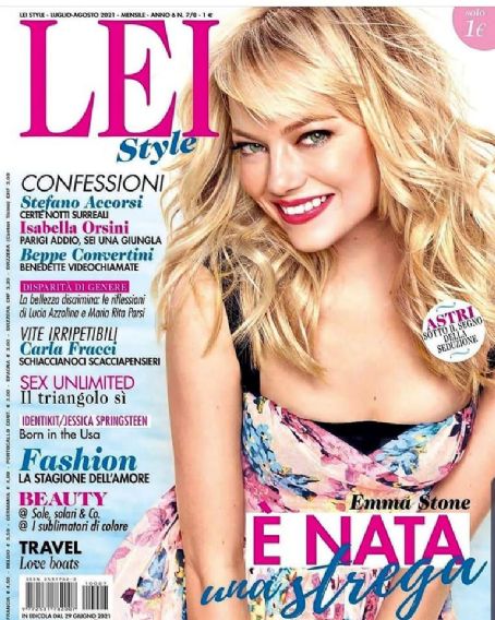 Emma Stone - Lei Style Magazine Cover [Italy] (August 2021)