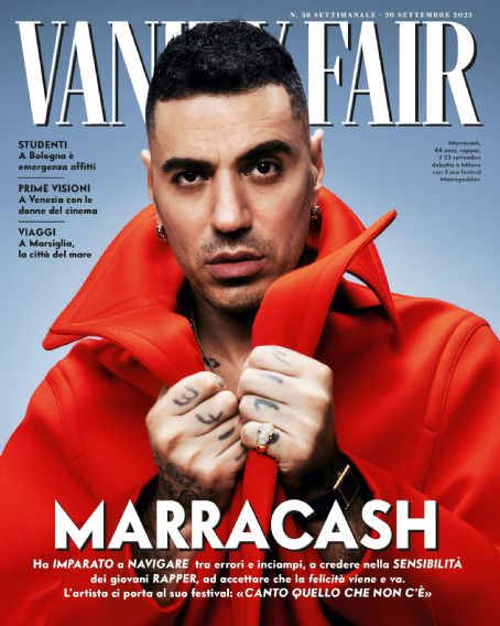 Marracash, Vanity Fair Magazine 20 September 2023 Cover Photo - Italy