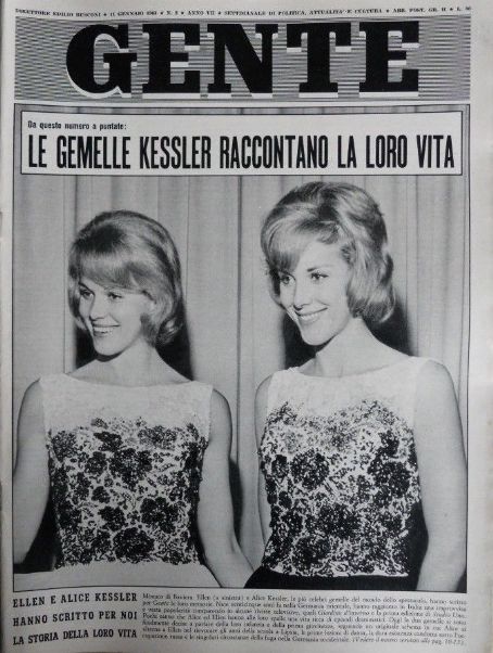 Alice Kessler - Gente Magazine Cover [Italy] (11 January 1963)