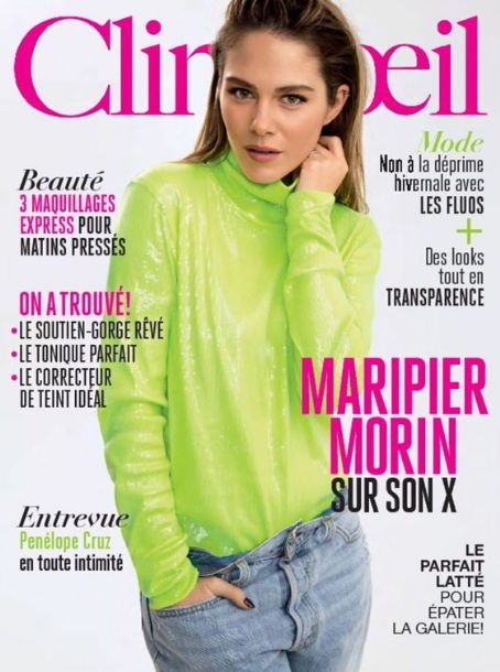 Maripier Morin, Clin D'oeil Magazine February 2018 Cover Photo - Canada