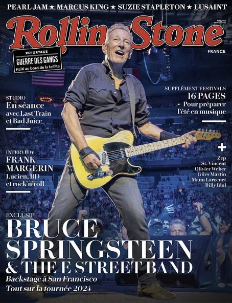 Bruce Springsteen, Rolling Stone Magazine May 2024 Cover Photo - France