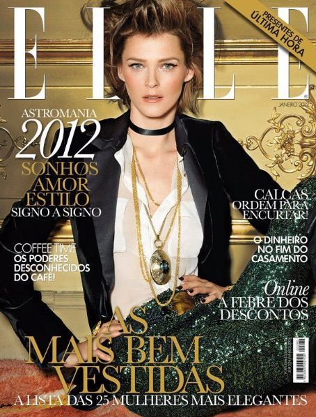 Carmen Kass, Elle Magazine January 2012 Cover Photo - Portugal
