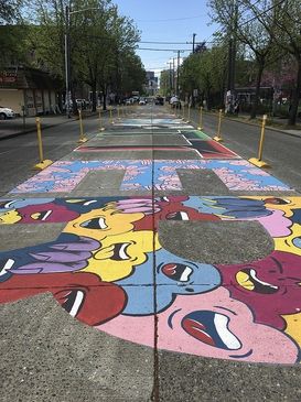 Black Lives Matter street mural (Capitol Hill, Seattle)