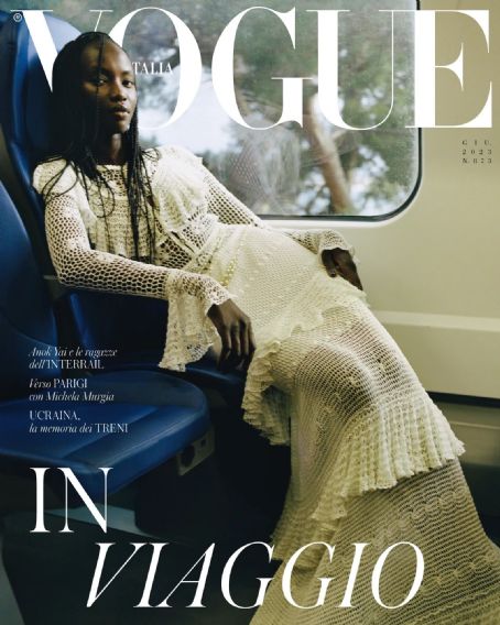 Anok Yai, Vogue Magazine June 2023 Cover Photo - Italy