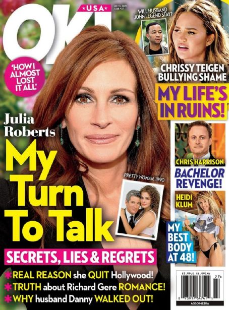 Julia Roberts, Ok! Magazine 05 July 2021 Cover Photo - United States