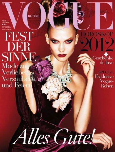 Karlie Kloss, Vogue Magazine December 2011 Cover Photo - Germany