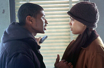 Usher Raymond and Rosario Dawson in Light It Up - 11/99