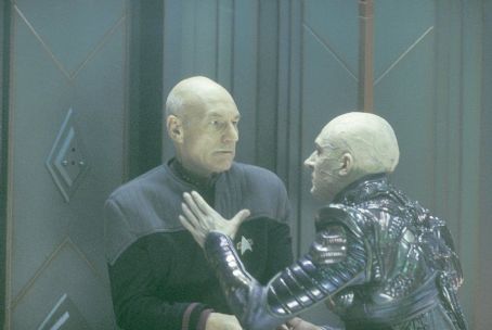 Patrick Stewart As Captain Jean Luc Picard And Tom Hardy As Shinzon In Paramount S Star Trek Nemesis 2002 Famousfix Com Post