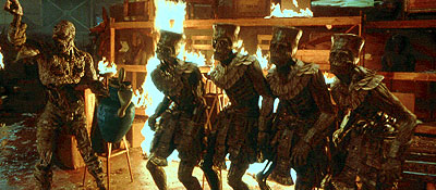 Imhotep commands a quartet of soldier mummies in Universal's The Mummy ...