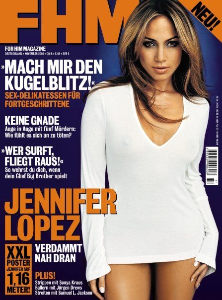 Jennifer Lopez - FHM Magazine [Germany] (November 2000 