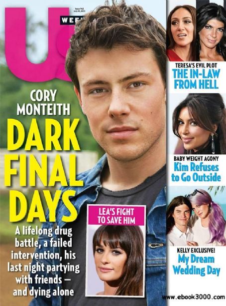 Cory Monteith Lea Michele Lea Michele And Cory Monteith Us Weekly Magazine 29 July 2013 Cover Photo United States