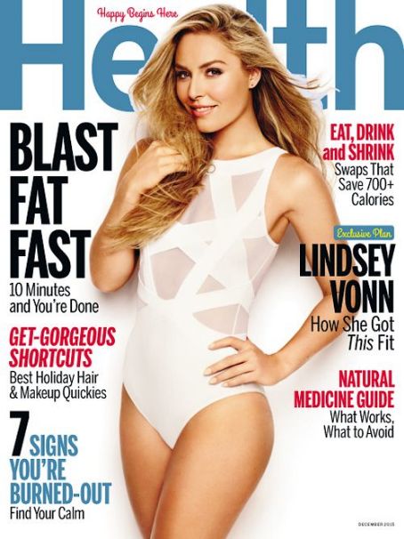 Lindsey Vonn - Health Magazine Cover [United States] (December 2015)