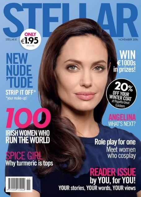 Angelina Jolie, Stellar Magazine November 2016 Cover Photo - Ireland