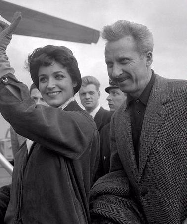 Françoise Fabian and Jacques Becker