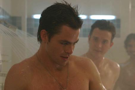 Chris Pine as Danny and Eddie Kaye Thomas as Larry in Blind Dating - 2007