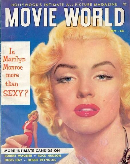 Marilyn Monroe, Movie World Magazine September 1953 Cover Photo ...