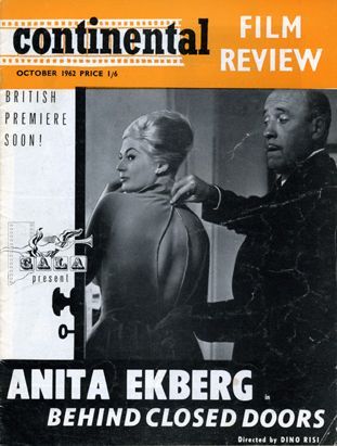 Anita Ekberg - Continental Film Review Magazine Cover [United States] (October 1962)