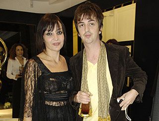 Pearl Lowe and Danny Goffey