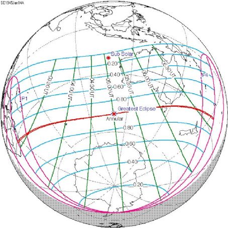 Solar eclipse of January 14, 1945