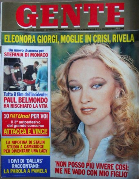 Eleonora Giorgi, Gente Magazine 13 May 1983 Cover Photo - Italy