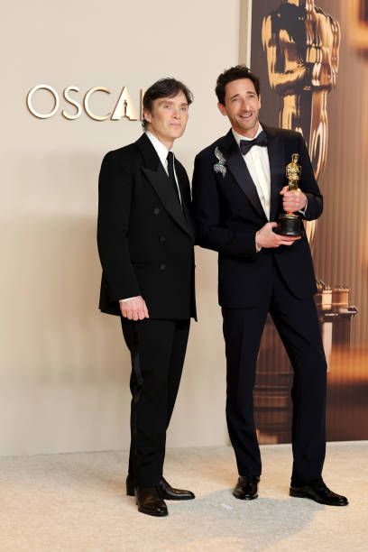 Cillian Murphy and Adrien Brody - The 97th Annual Academy Awards - Press Room (2025)
