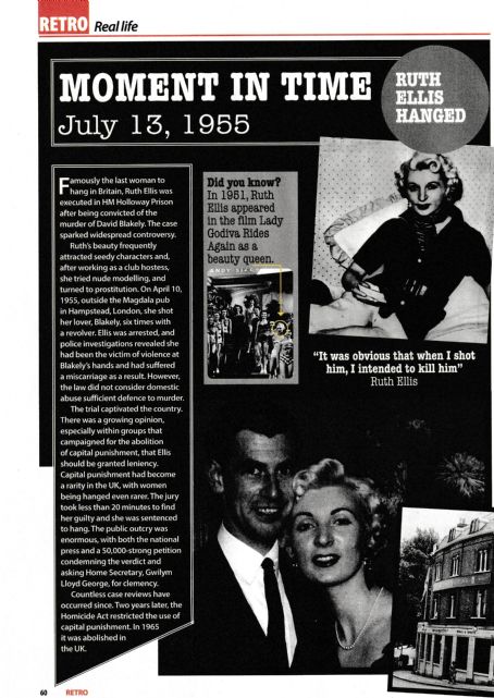 Ruth Ellis - Yours Retro Magazine Pictorial [United Kingdom] (June 2023)