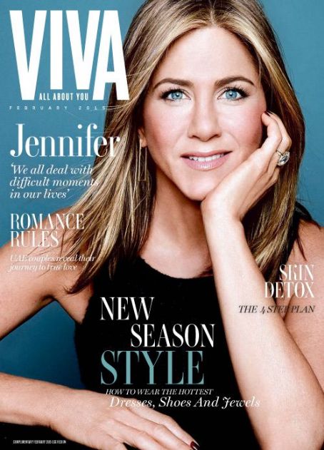 Jennifer Aniston, VIVA Magazine February 2015 Cover Photo - United Arab ...