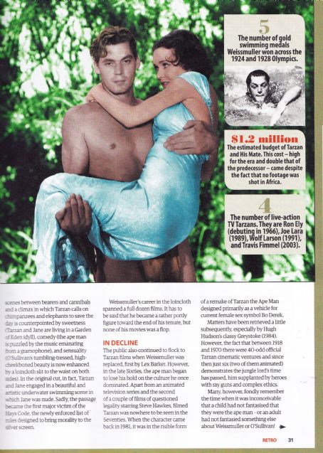 Johnny Weissmuller - Yours Retro Magazine Pictorial [United Kingdom] (March 2021)