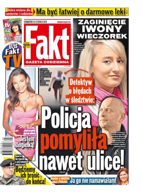 Julia Wieniawa-Narkiewicz, Fakt Magazine 20 June 2024 Cover Photo - Poland