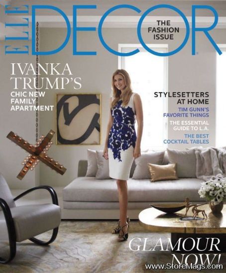 Ivanka Trump, Elle Decor Magazine October 2012 Cover Photo - United States