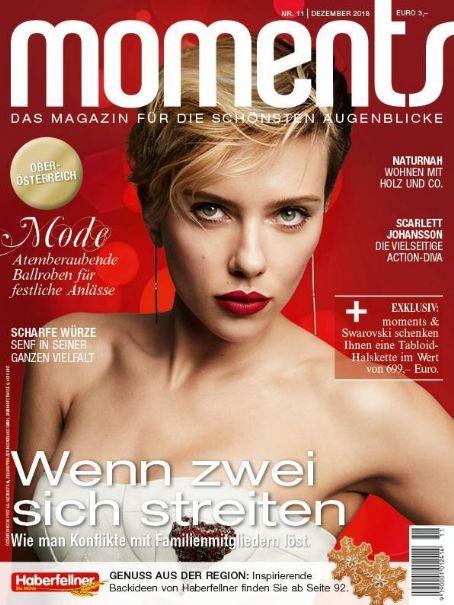 Scarlett Johansson - Moment's Magazine Cover [Austria] (December 2018)