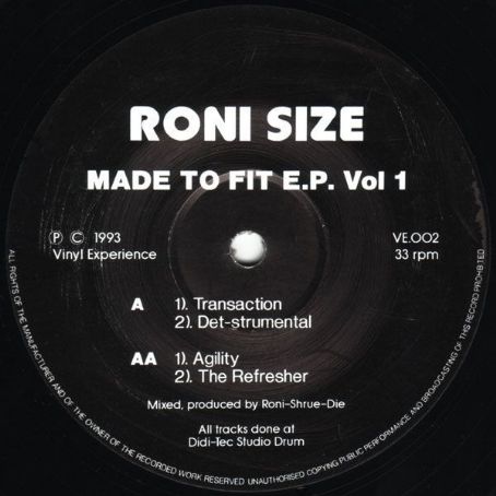 Roni Size - Made To Fit E.P. Vol 1