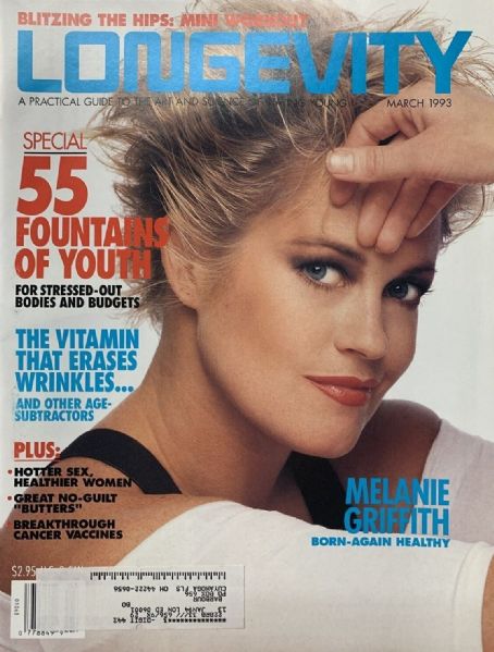 Melanie Griffith Longevity Magazine April 1993 Cover Photo United States 8335