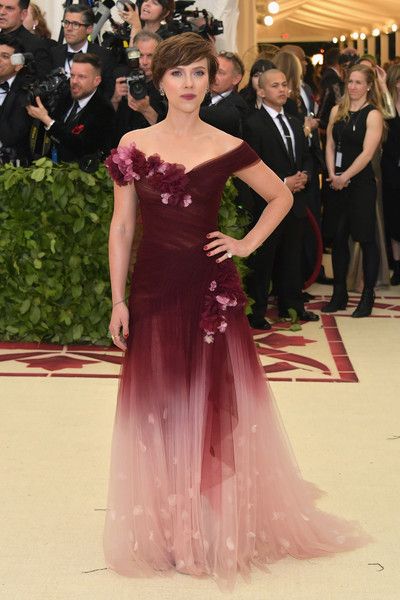 Scarlett Johansson in Marchesa dress :  2018 Met Gala