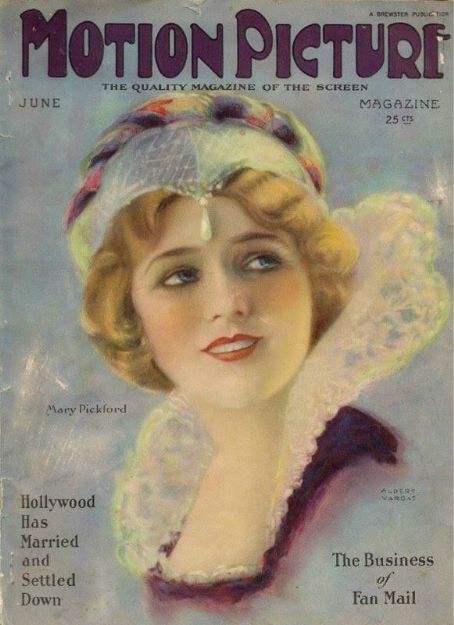 Mary Pickford, Motion Picture Magazine June 1924 Cover Photo - United ...