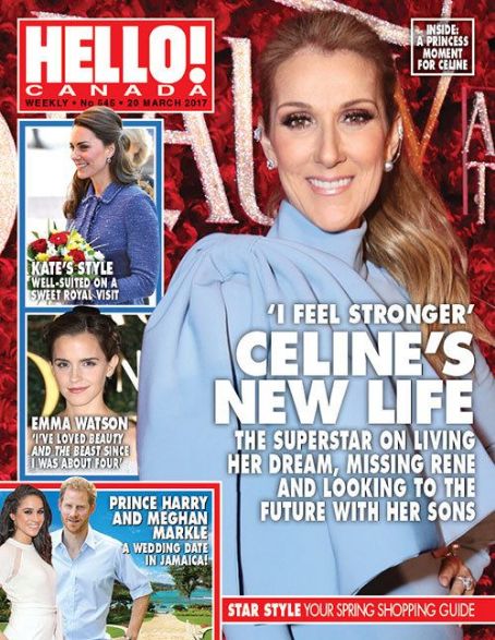 Céline Dion - Hello! Magazine Cover [Canada] (20 March 2017)