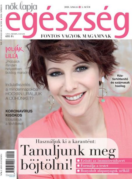 Lilla Polyák - Nők Lapja Egészség Magazine Cover [Hungary] (April 2020)