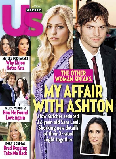 Ashton Kutcher - US Weekly Magazine Cover [United States] (24 October 2011)