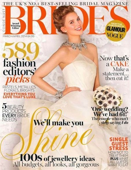 Brides Magazine April 2014 Cover Photo - United Kingdom