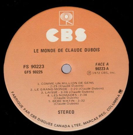 Le Monde De Claude Dubois