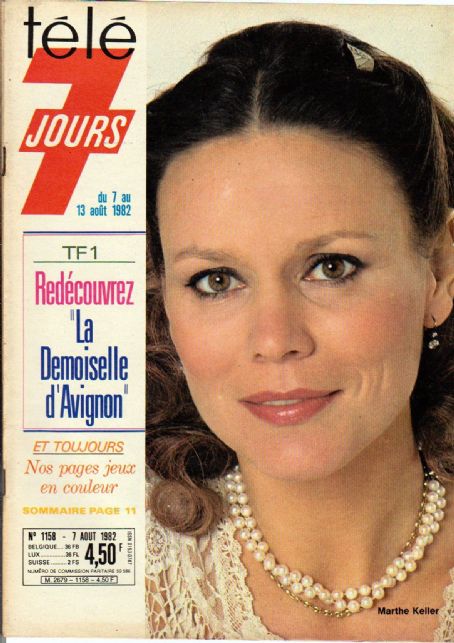 Marthe Keller, Télé 7 Jours Magazine 07 August 1982 Cover Photo - France