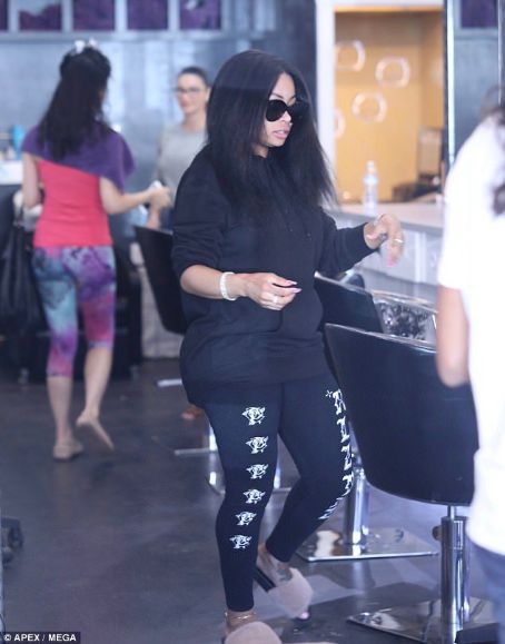 Blac Chyna at a Hair Salon in Beverly Hills, California - August 17, 2017