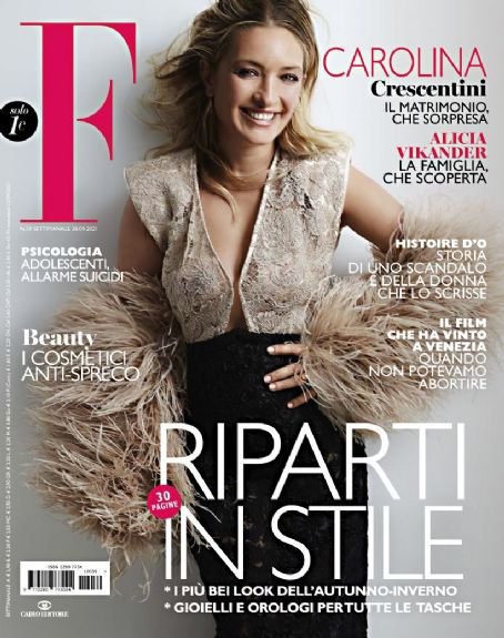 Carolina Crescentini - F Magazine Cover [Italy] (28 September 2021)