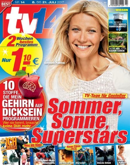Gwyneth Paltrow, TV 14 Magazine 08 July 2017 Cover Photo - Germany